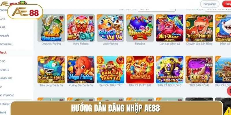 Bỏ túi cách đăng nhập AE88