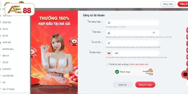 Đăng ký tài khoản siêu dễ