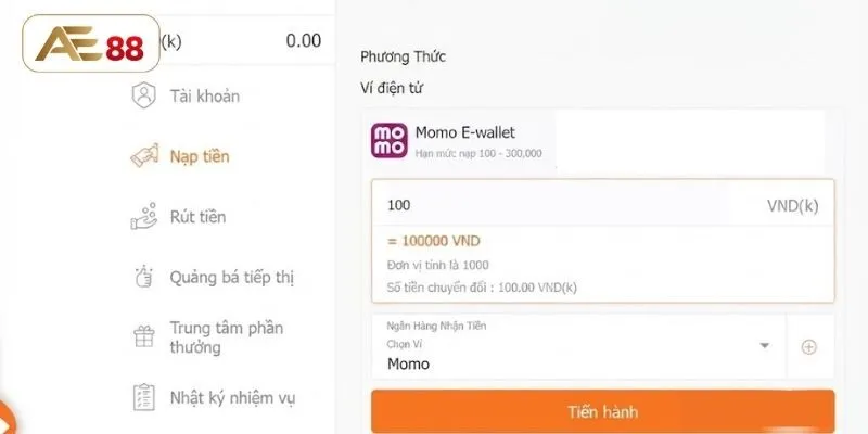 Sử dụng ví điện tử giao dịch